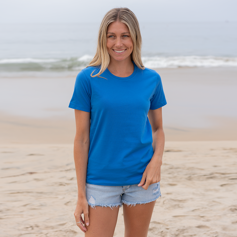 #color_royal-blue organic cotton t-shirt