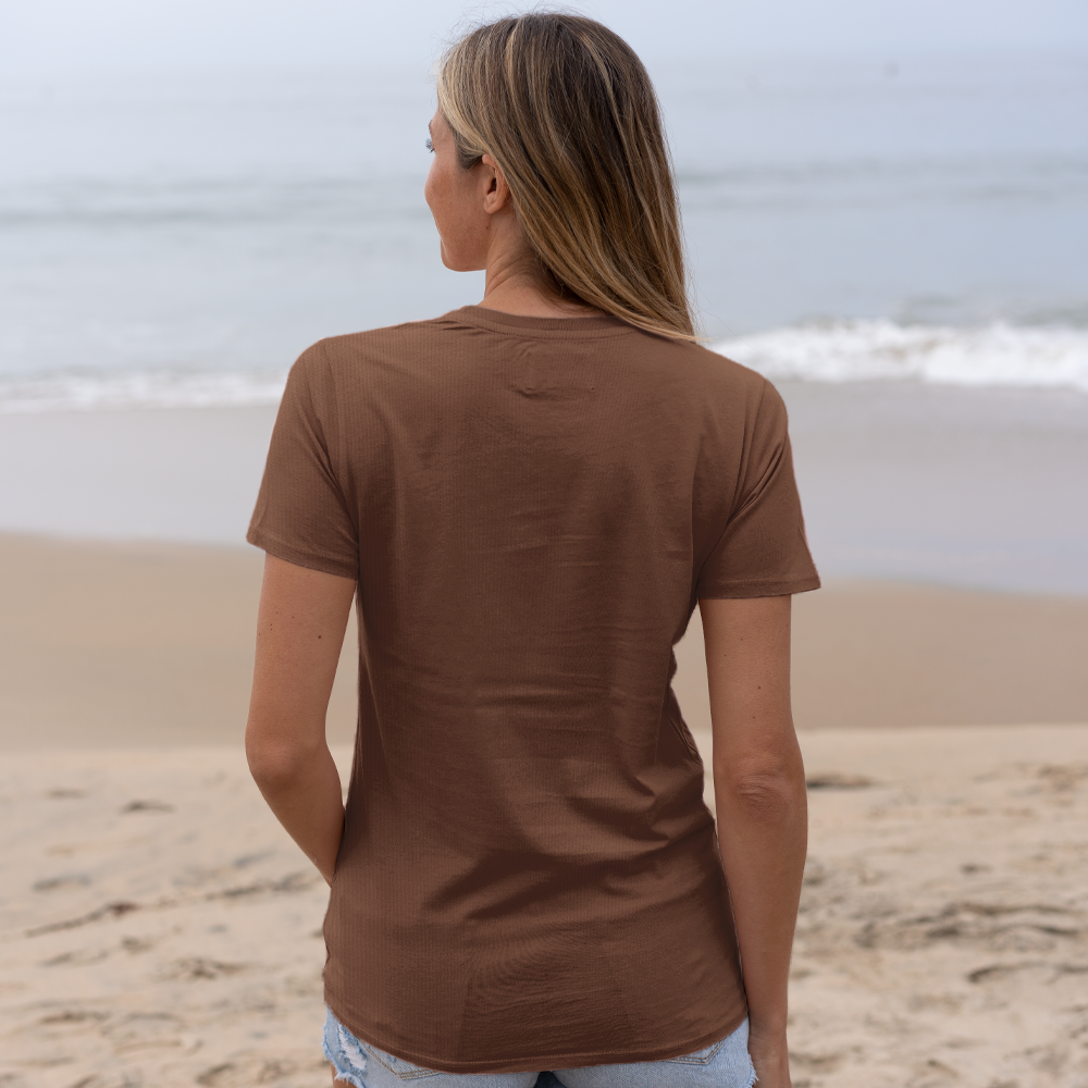 #color_brown organic cotton t-shirt Back