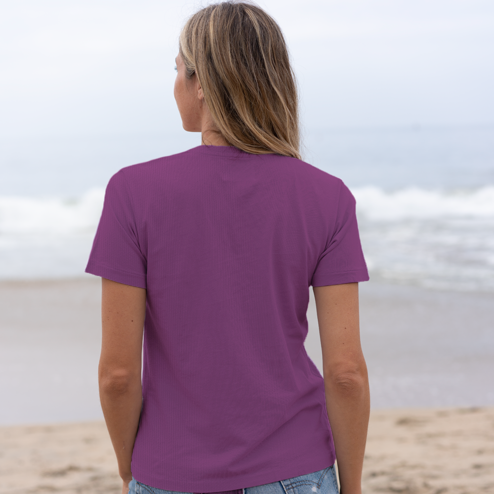 #color_plum organic cotton t-shirt Back