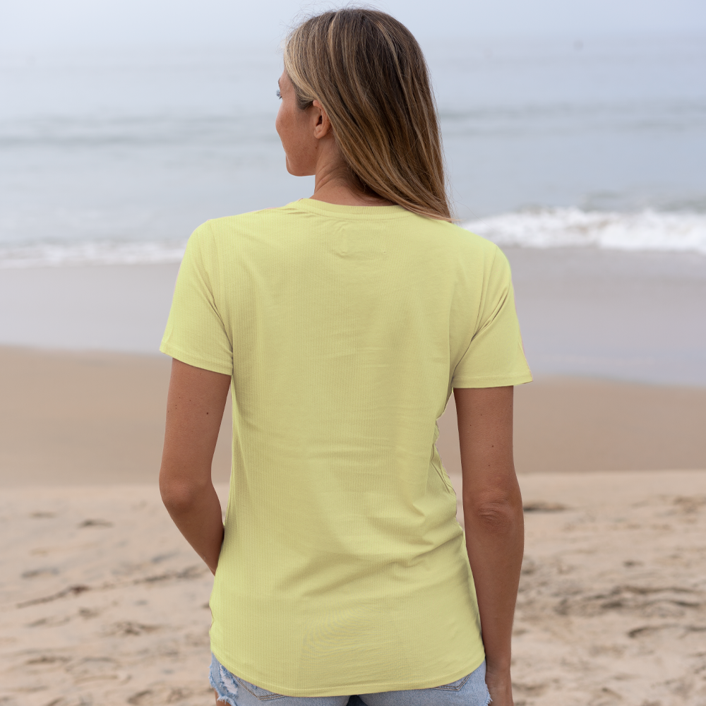 #color_yellow organic cotton t-shirt back