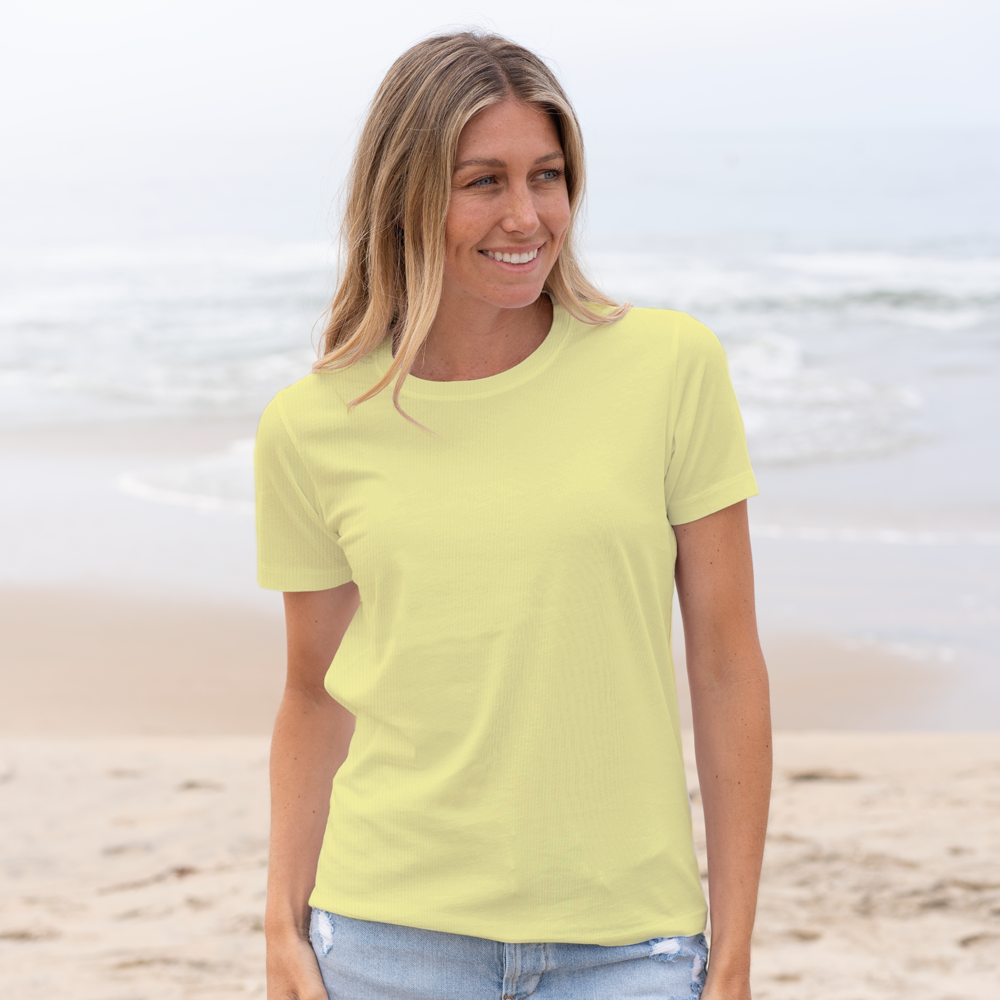 #color_yellow organic cotton t-shirt