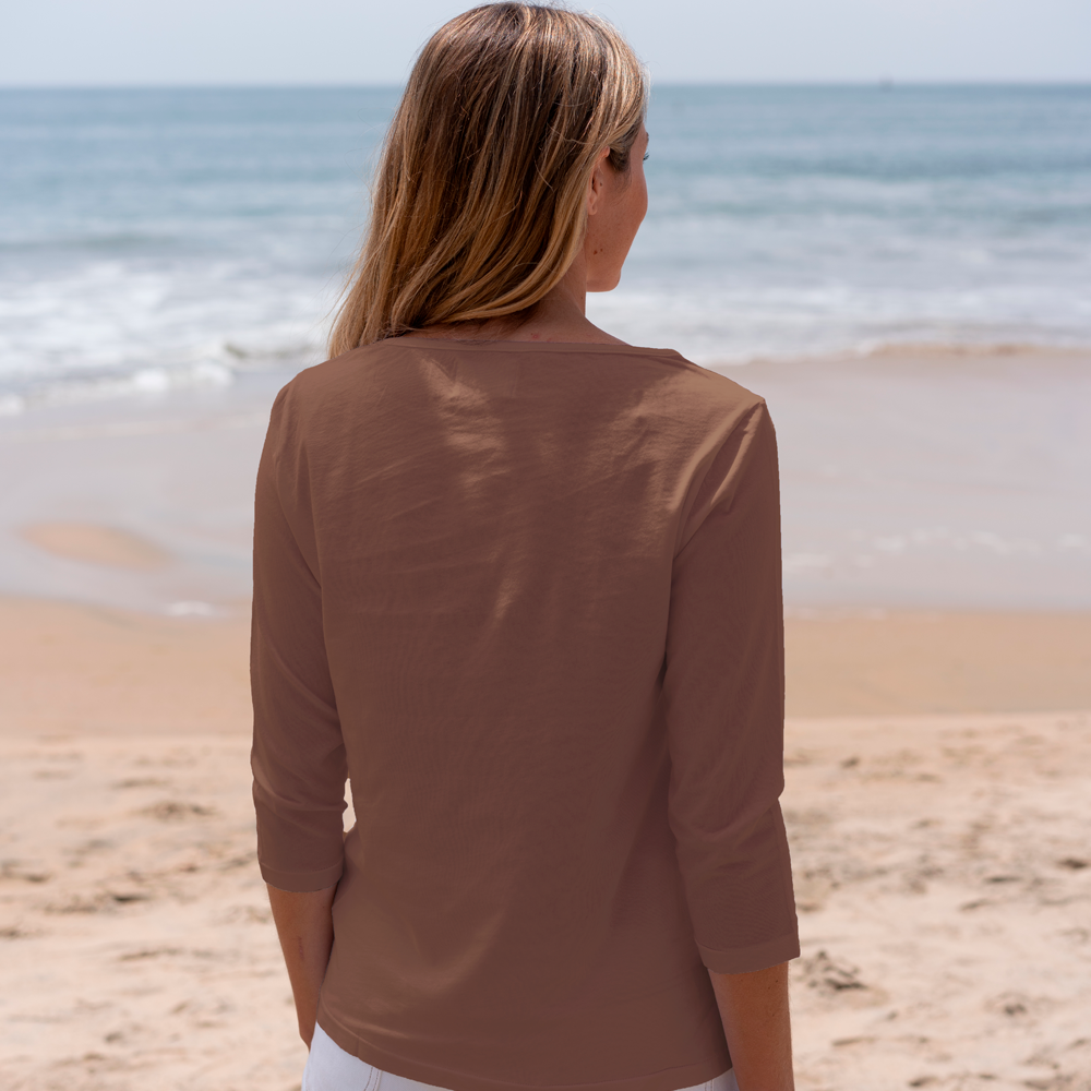 #color_brown organic cotton t-shirt Back