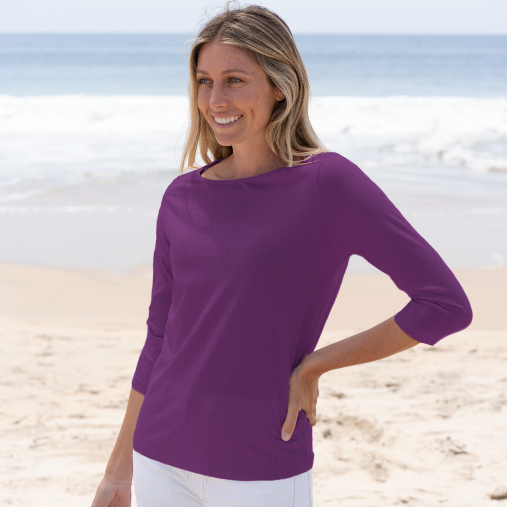 #color_plum organic cotton t-shirt