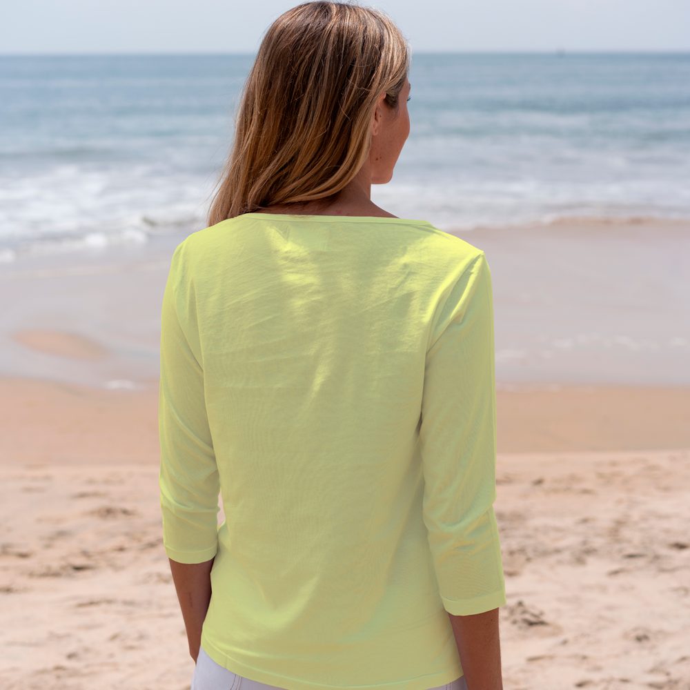 #color_yellow organic cotton t-shirt Back