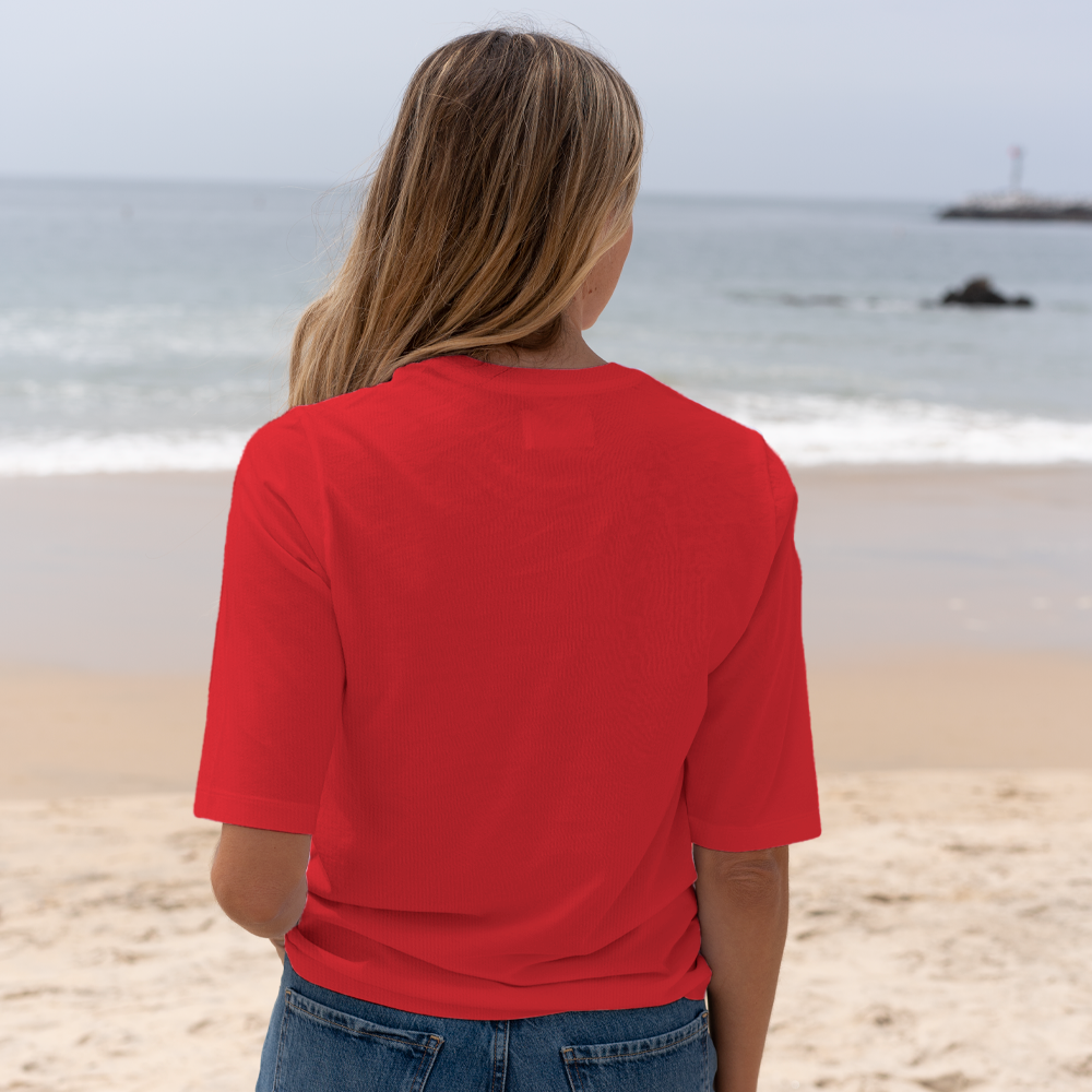 #color_red organic cotton t-shirt Back