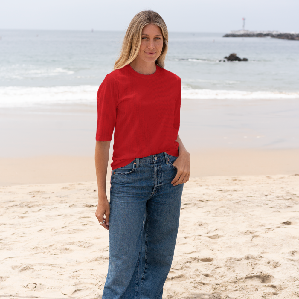 #color_red organic cotton t-shirt