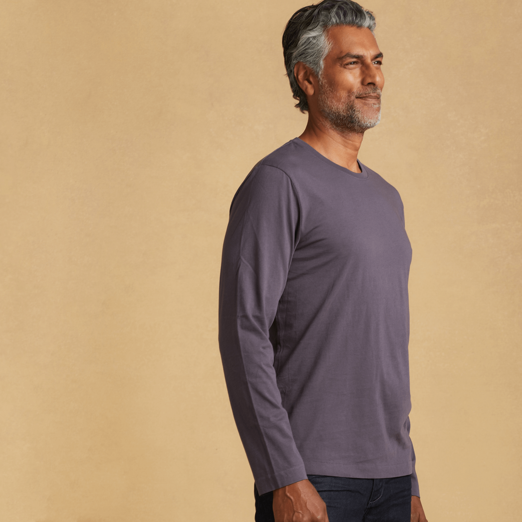 #color_faded-purple organic long sleeve cotton t-shirt 