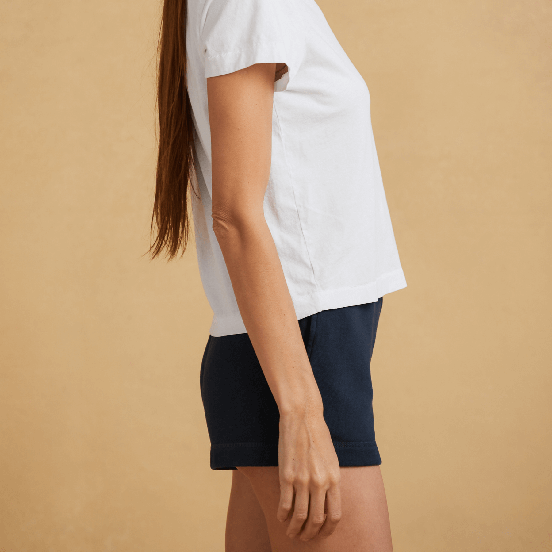 #color_navy-blue Womens French Terry Short