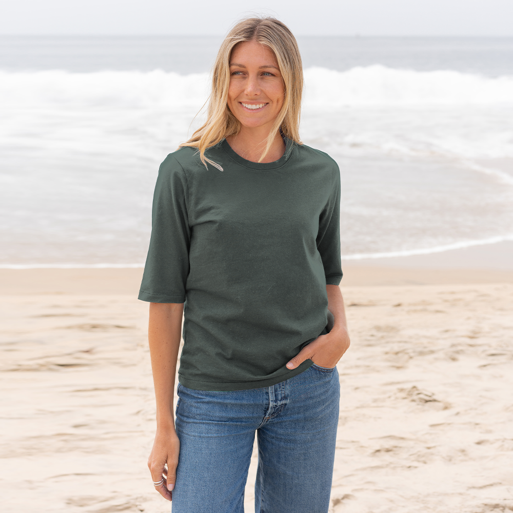 women's classic crew neck t shirt