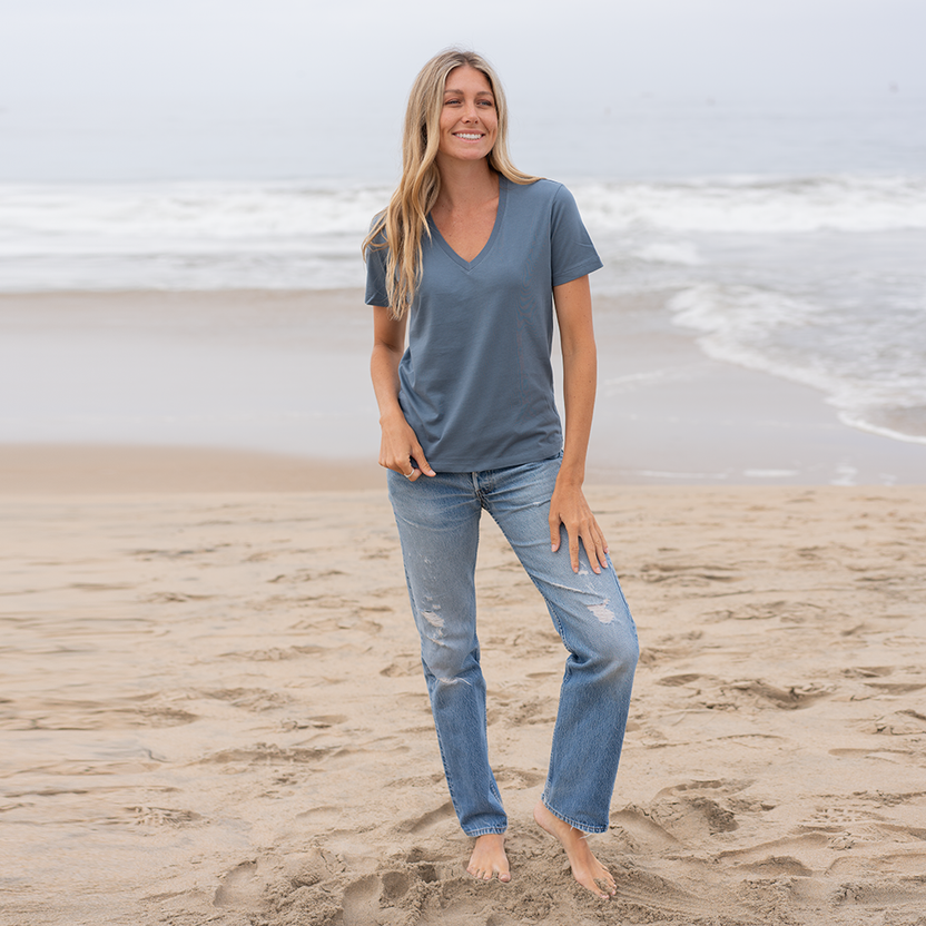 Short Sleeve V-Neck main image 1