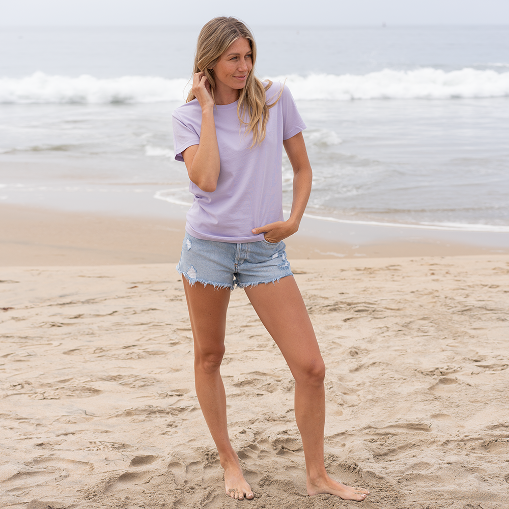 #color_pastel-lilac organic cotton t-shirt