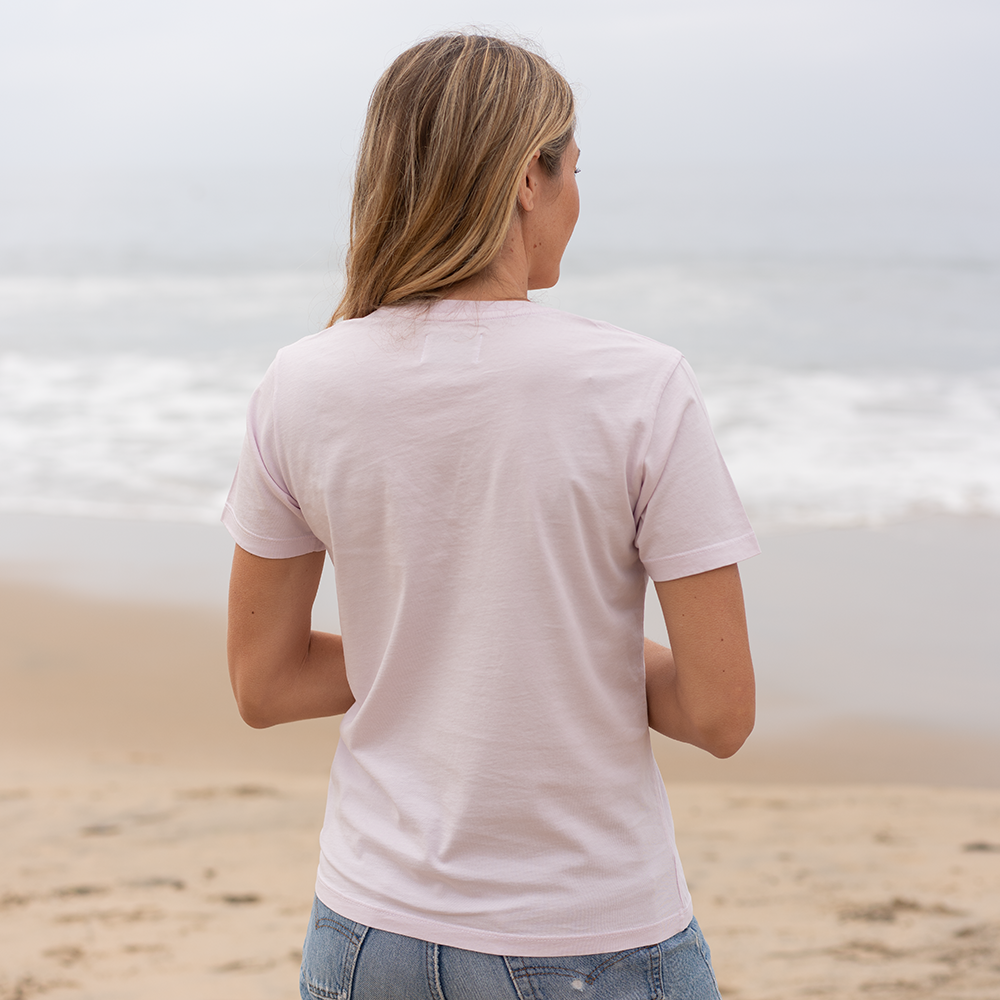#color_light-pink organic cotton V-Neck t-shirt