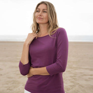 #color_plum organic cotton t-shirt