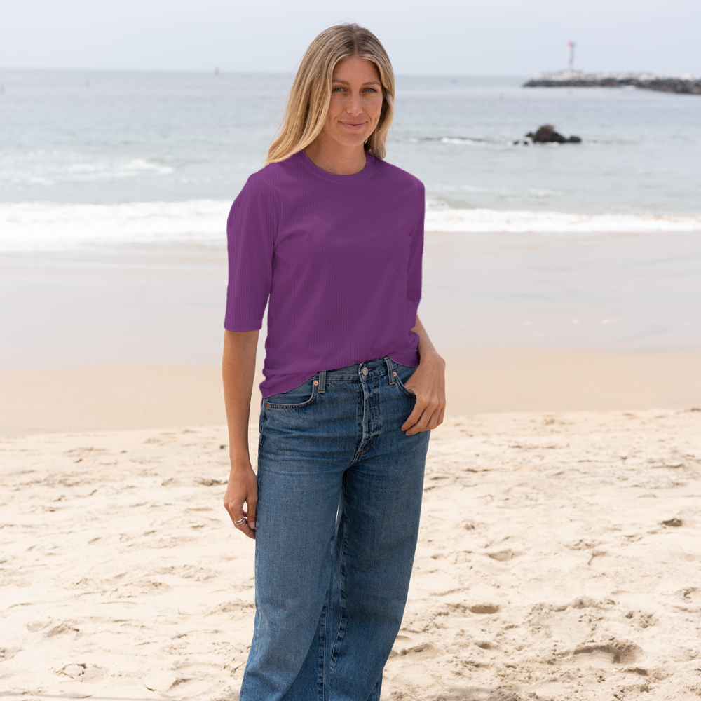 #color_plum organic cotton t-shirt 