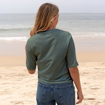 crew elbow sleeve top