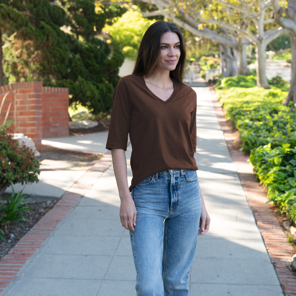 #color_brown organic cotton t-shirt 