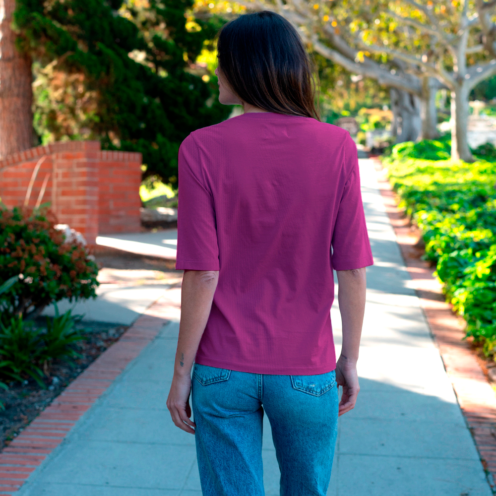 #color_plum organic cotton t-shirt back