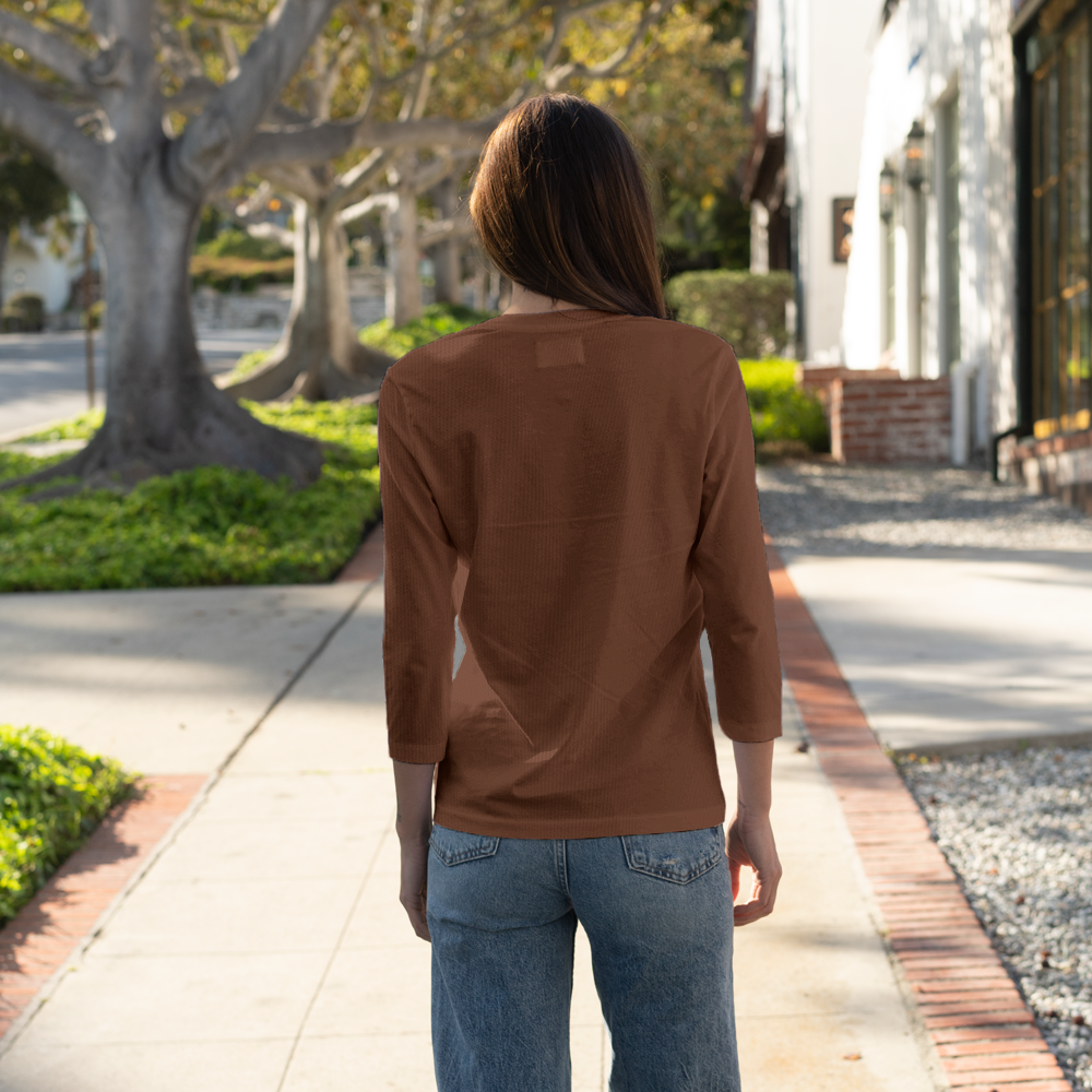 #color_brown organic cotton t-shirt back