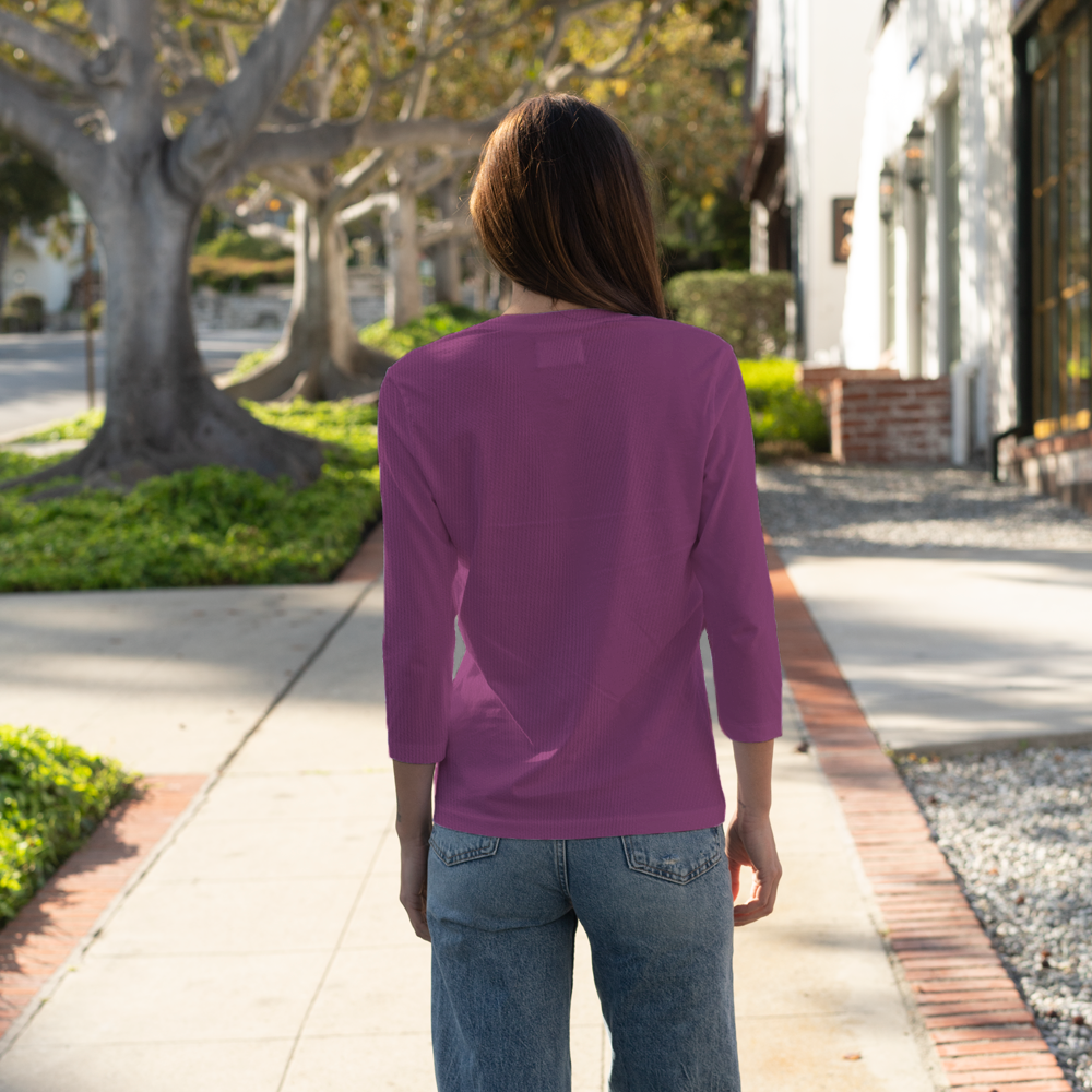 #color_plum organic cotton t-shirt back