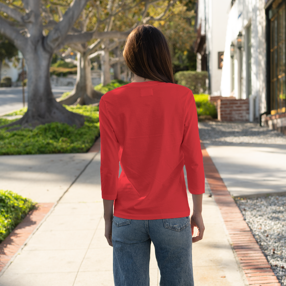 #color_red organic cotton t-shirt back