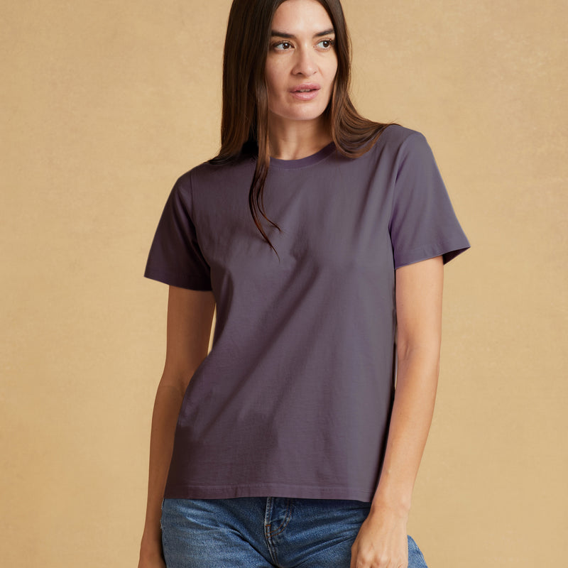 faded-purple organic cotton t-shirt