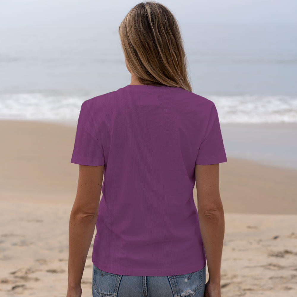 #color_plum organic cotton t-shirt Back