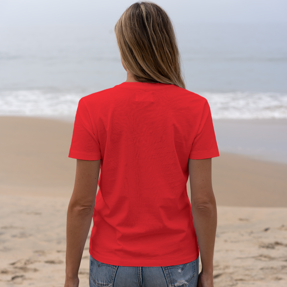 #color_red organic cotton t-shirt Back