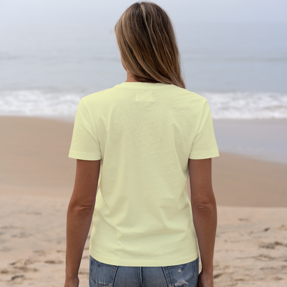 #color_yellow organic cotton t-shirt Back