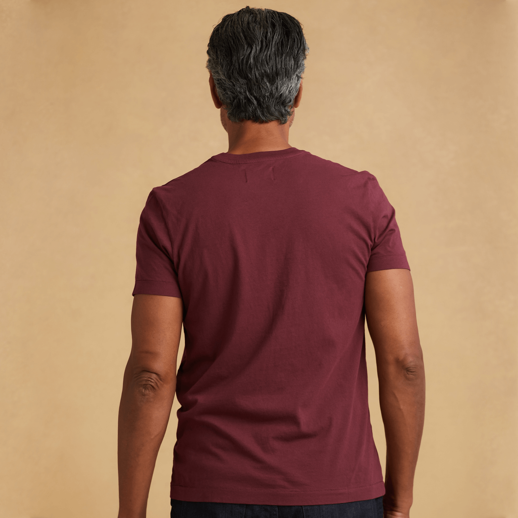 #color_burgundy organic cotton t-shirt