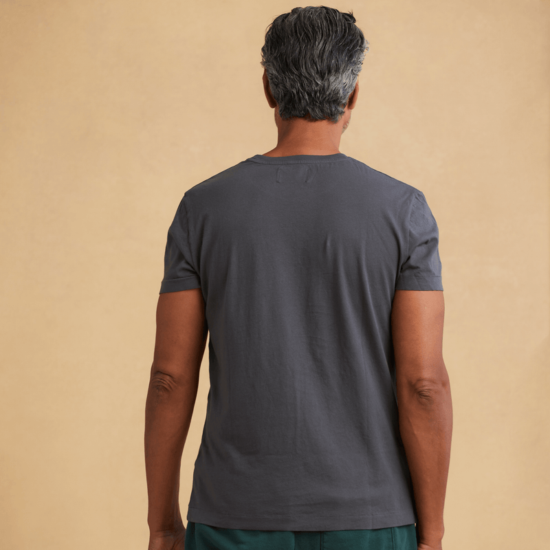 dark-grey organic cotton t-shirt 