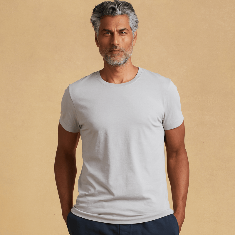 light-grey organic cotton t-shirt 
