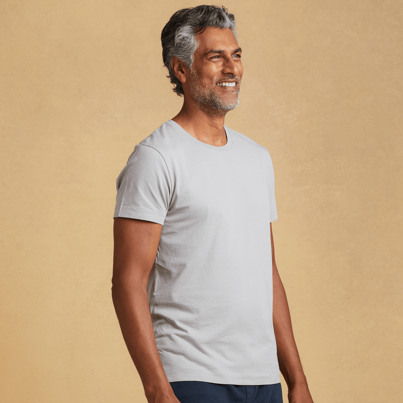 light-grey organic cotton t-shirt 