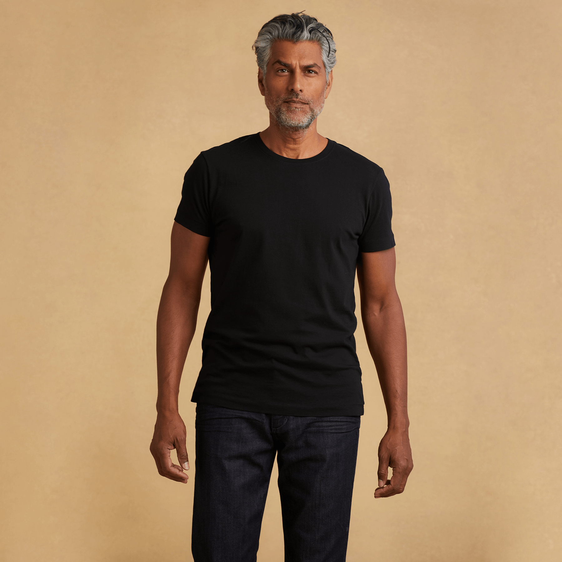 Mens Short Sleeve Crew Neck Classic T Shirt   TCTC01 BLACK 2 691a236a 28b6 4a95 B4d7 B50822eee1d0 