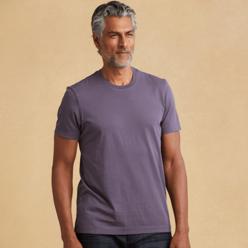 faded-purple organic cotton t-shirt 