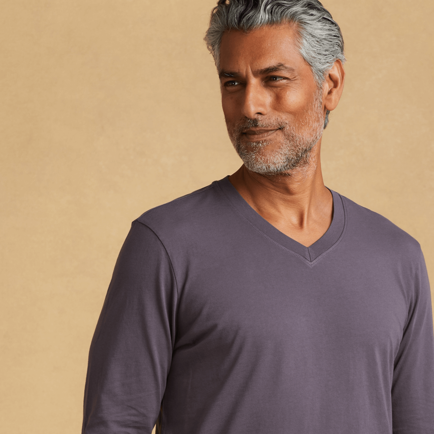 Mens long sleeve V-neck Classic T-Shirt – The Classic T-Shirt Company