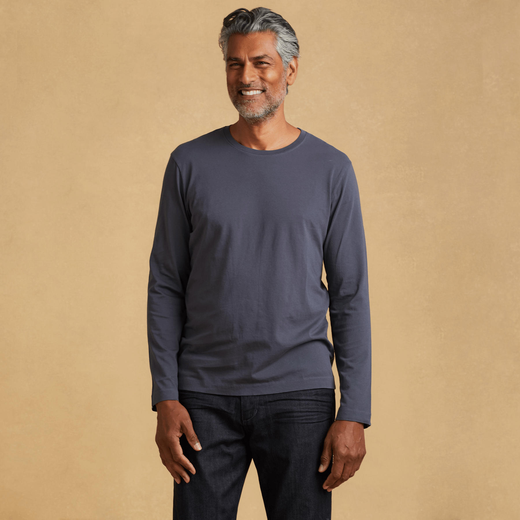 #color_dark-grey organic long sleeve cotton t-shirt 