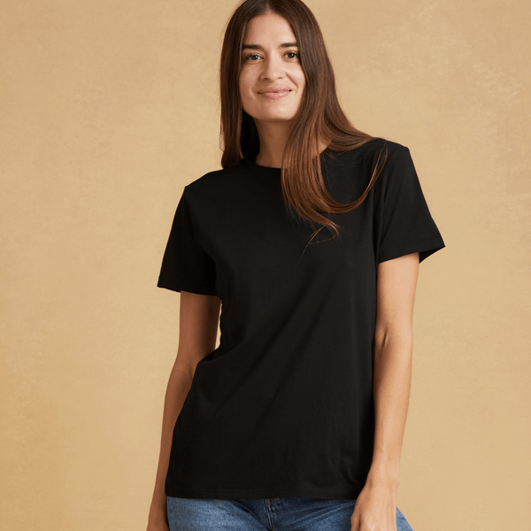 Black T Shirt Model Woman