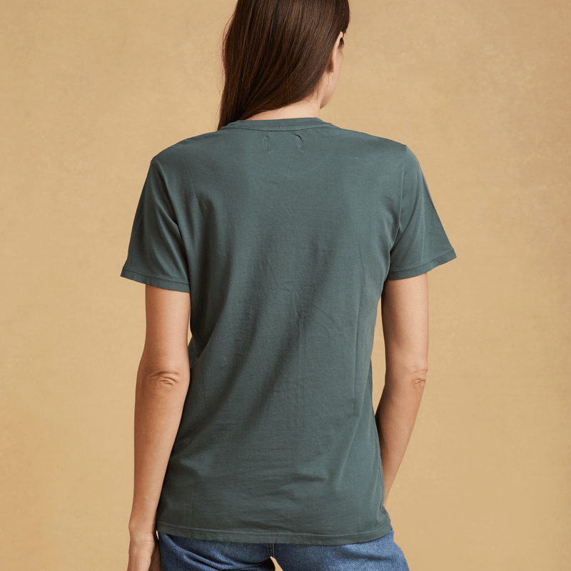 forest-green organic cotton t-shirt 