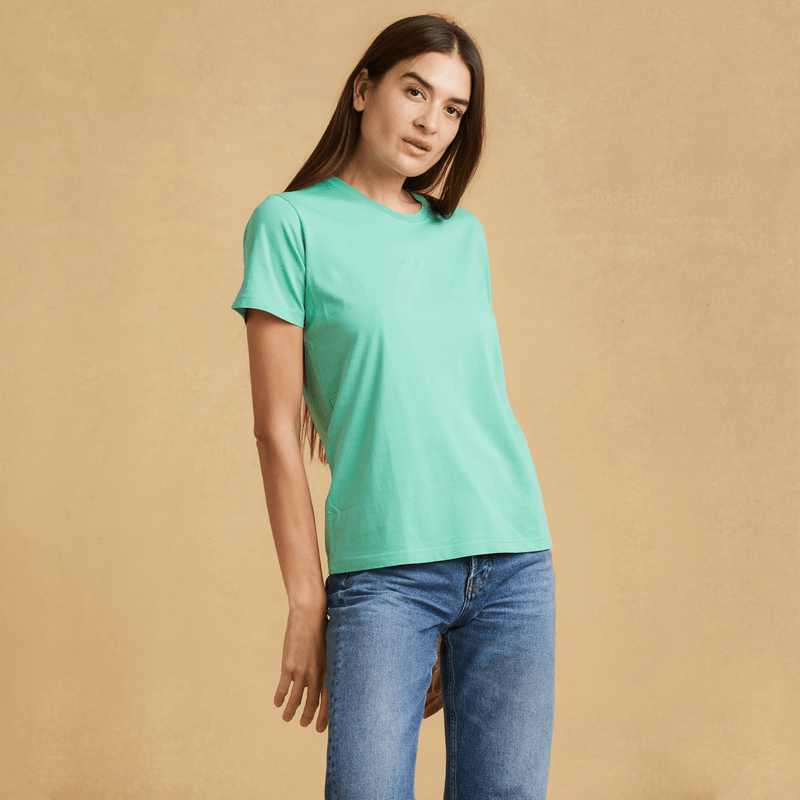 light-green organic cotton t-shirt