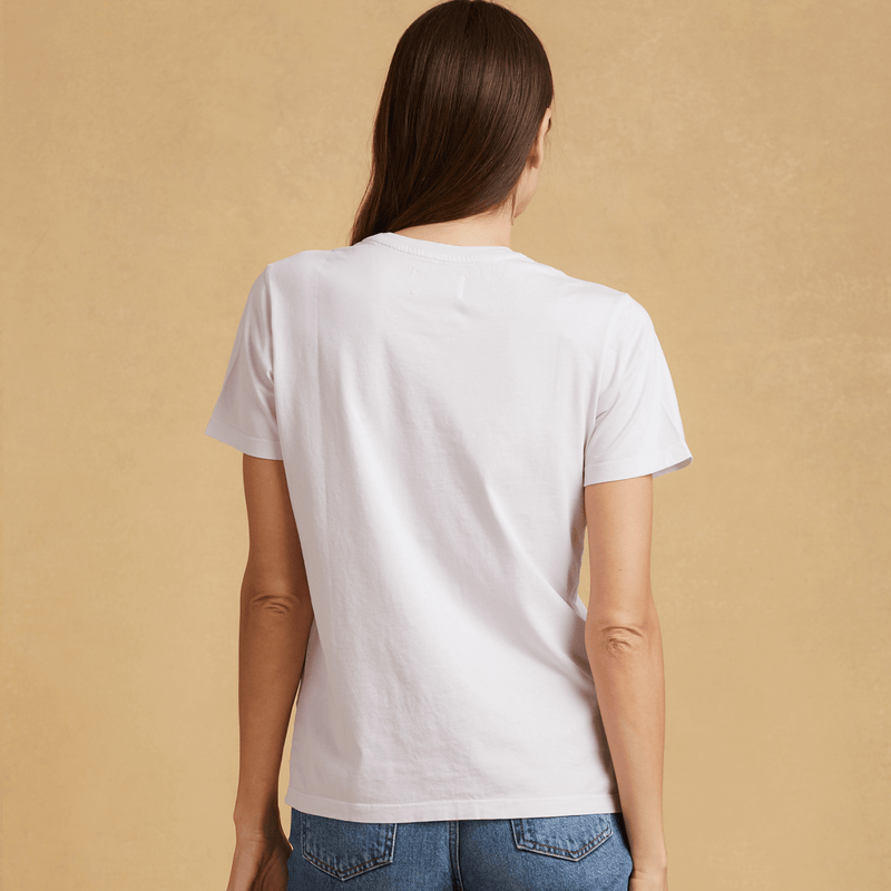 light-pink womens short sleeve crew neck back