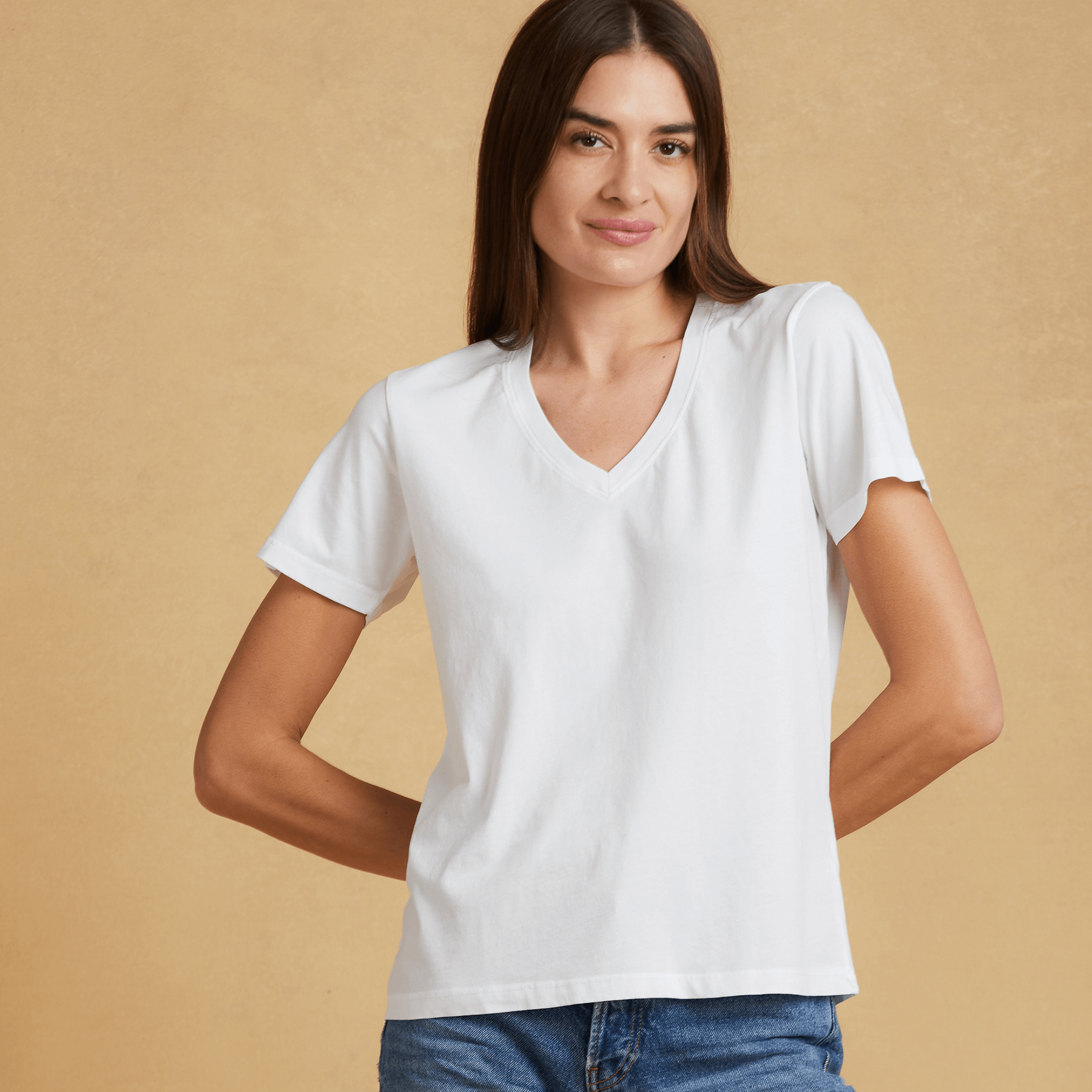Work Blouses for Women Womens Tops 3/4 Sleeve Solid Plain Travel Cute Tops  V Neck Slim Fit Half Sleeve Tshirts
