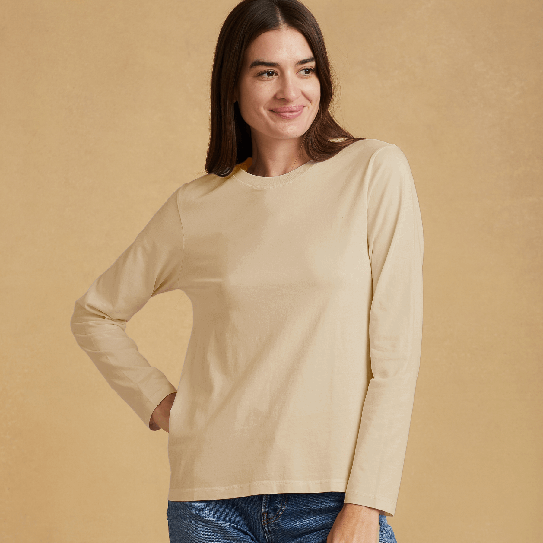Women's long sleeve clearance t shirts cotton