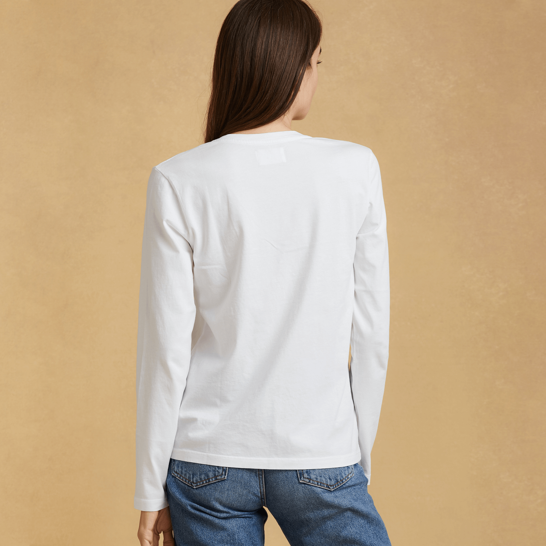 Womens Long Sleeve V neck