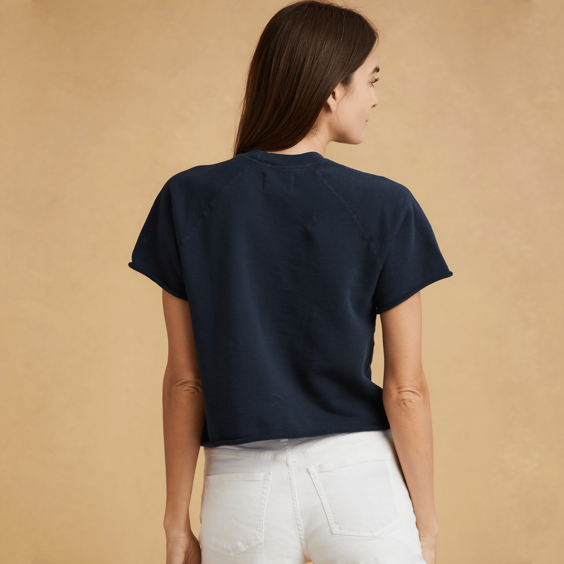 #color_navy-blue Womens French Terry Raglan Tee